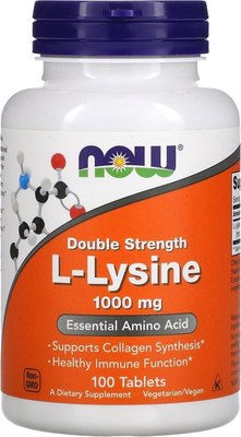 L-лизин NOW Lysine 1000mg - фото