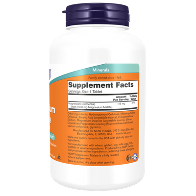 Минерал NOW Magnesium Malate 1000mg