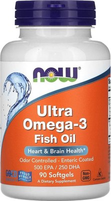 Жирные кислоты NOW Ultra Omega-3 75% - фото