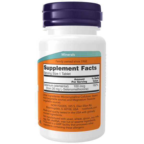 Минерал NOW Selenium 100mcg
