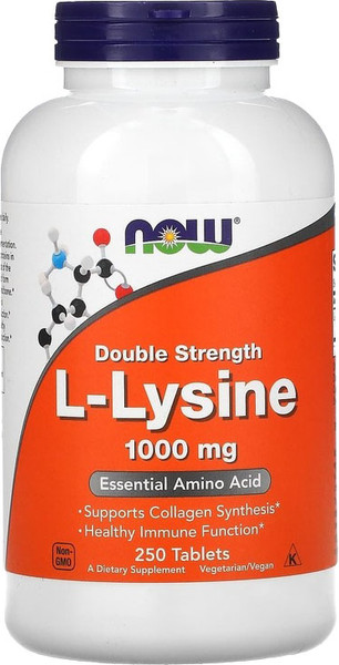 L-лизин NOW L-Lysine 1000мг - фото