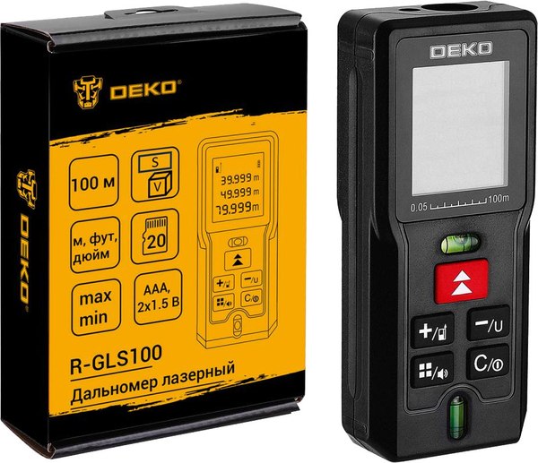 Лазерный дальномер Deko R-GLS100 / 083-3602