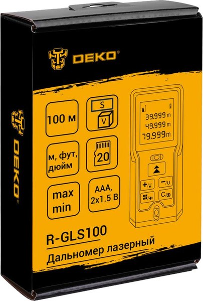Лазерный дальномер Deko R-GLS100 / 083-3602