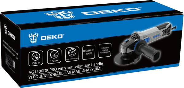 Угловая шлифовальная машина Deko AG1500DK Pro / 083-1026
