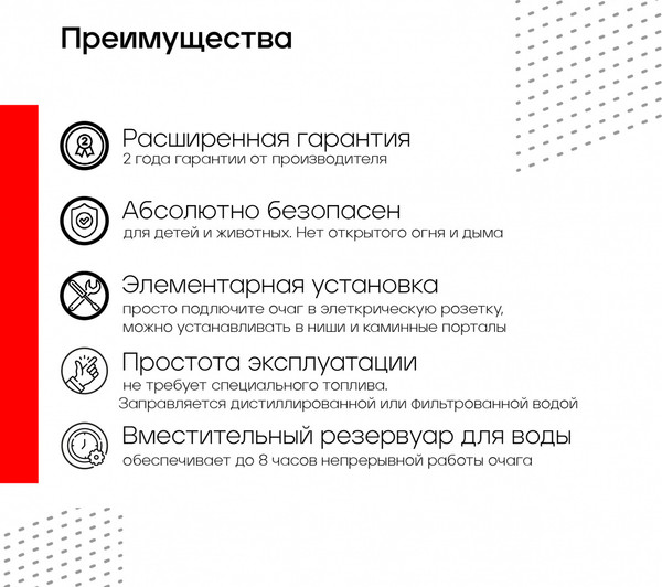 Электрокамин RealFlame 3D Cassette 630 Black Panel