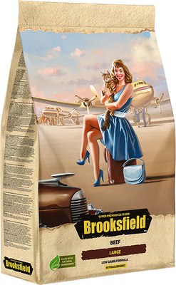 Сухой корм для кошек Brooksfield Low Grain Adult Cat Large с индейкой и говядиной / 5660180 - фото