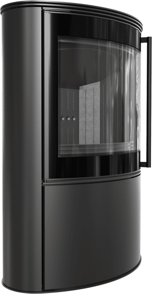 Печь-камин Kratki Bjorn 150 8кВт (черный thermotec) - фото