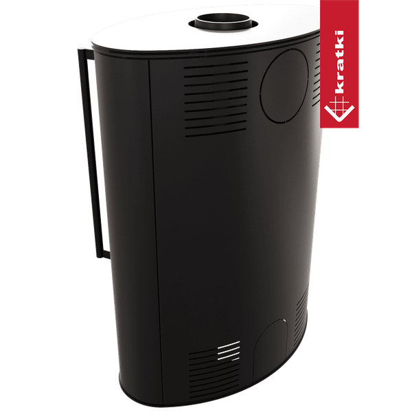 Печь-камин Kratki Bjorn 150 8кВт (черный thermotec)