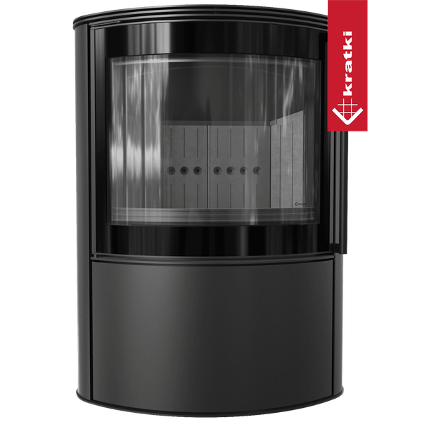 Печь-камин Kratki Bjorn 150 8кВт (черный thermotec)