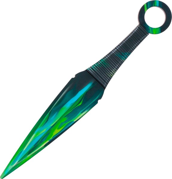 Нож игрушечный Sima-Land Зеленый керисталл. Кунай / 9335857 - фото