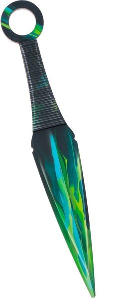 Нож игрушечный Sima-Land Зеленый керисталл. Кунай / 9335857