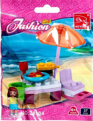 Конструктор Keyixing Девчонки. Отдых на пляже 24104 / 1552113 - фото