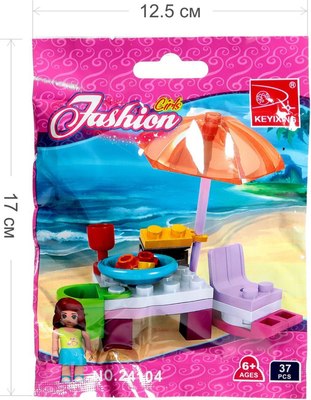 Конструктор Keyixing Девчонки. Отдых на пляже 24104 / 1552113