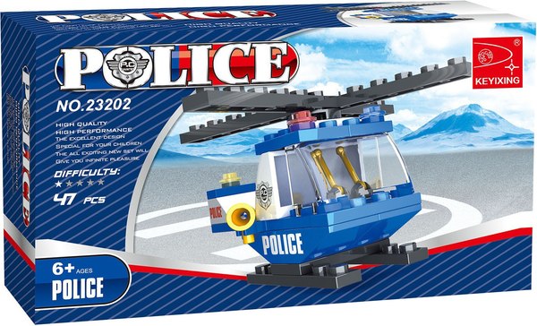 Конструктор Keyixing Полицейский вертолет 23202 / 460614 - фото