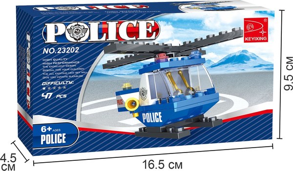 Конструктор Keyixing Полицейский вертолет 23202 / 460614