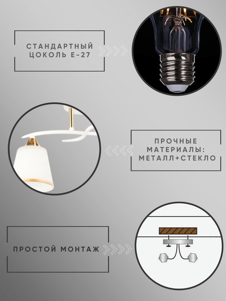 Потолочный светильник Aitin-Pro НПБ 02-2x60-101 / 6100/2