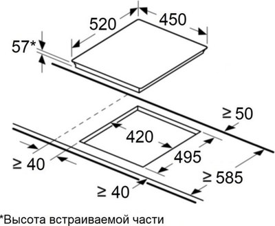 Индукционная варочная панель Maunfeld CVI453SBWHA Inverter