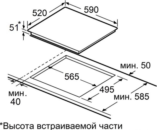 Индукционная варочная панель Maunfeld CVI594SF2BK Lux Inverter