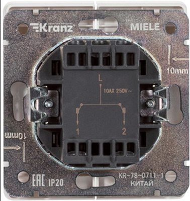 Выключатель Kranz Round KR-78-0711-1