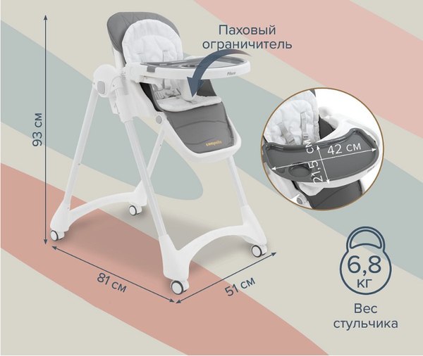 Стульчик для кормления Pituso Compatto / YT-H36