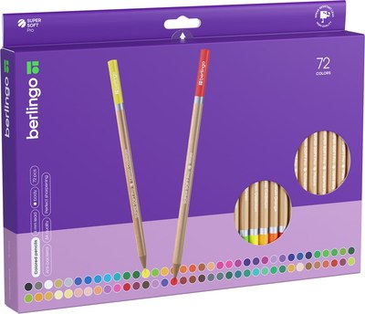 Набор цветных карандашей Berlingo SuperSoft. Pro / SP00072 - фото