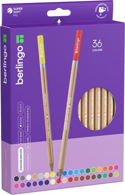 Набор цветных карандашей Berlingo SuperSoft. Pro / SP00036 - фото