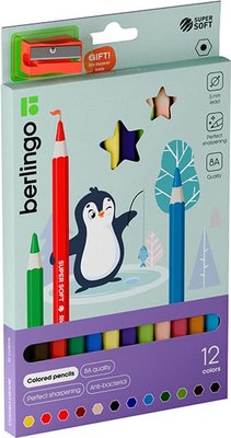 Набор цветных карандашей Berlingo SuperSoft. Jumbo / SSJ0112 - фото