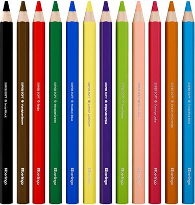 Набор цветных карандашей Berlingo SuperSoft. Jumbo / SSJ0112