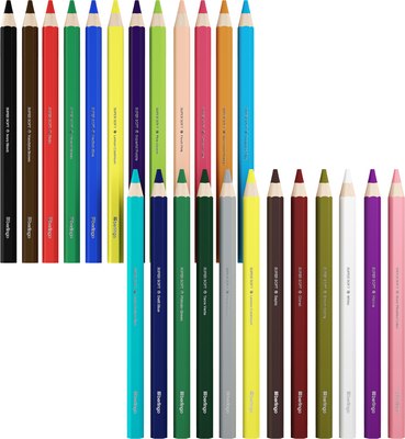 Набор цветных карандашей Berlingo SuperSoft. Jumbo / SSJ0124