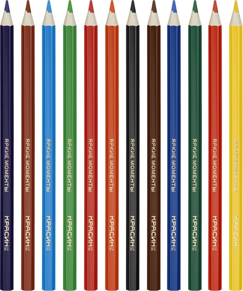 Набор цветных карандашей Красин Яркие моменты / КР-120700