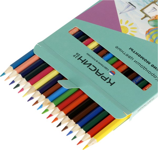 Набор цветных карандашей Красин Яркие моменты / КР-180700
