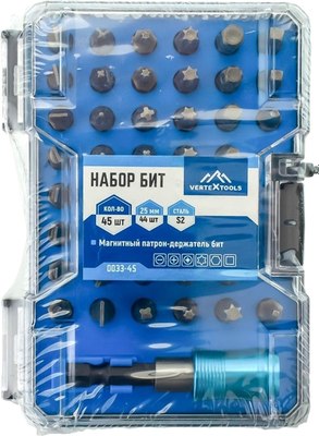 Набор бит Vertex Tools 0033-45 - фото
