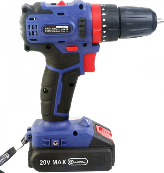 Аккумуляторная дрель-шуруповерт Диолд ДЭА-20 ЛИ-02 У
