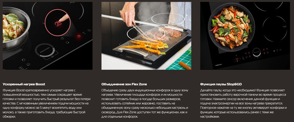 Индукционная варочная панель Hiberg i-MS 3029 B