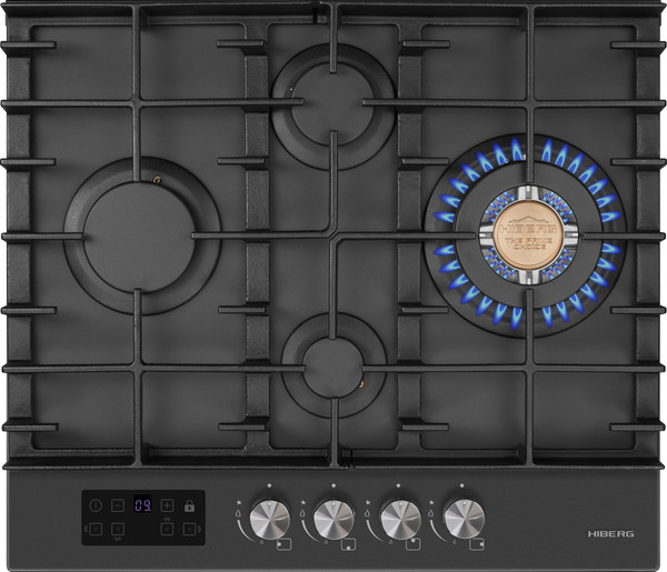 Газовая варочная панель Hiberg VM 6245 Gr - фото