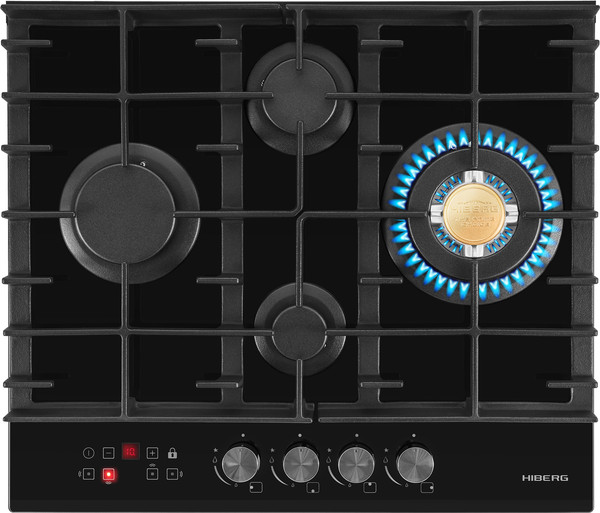 Газовая варочная панель Hiberg VM 6145 B - фото