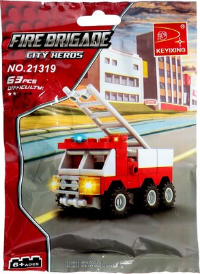 Конструктор Keyixing Пожарная машина 21319 / 3548636 - фото