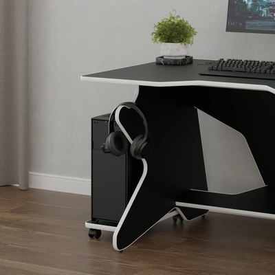 Геймерский стол Vmmgame Spaceone Dark 140 White / SO-2-BKWE