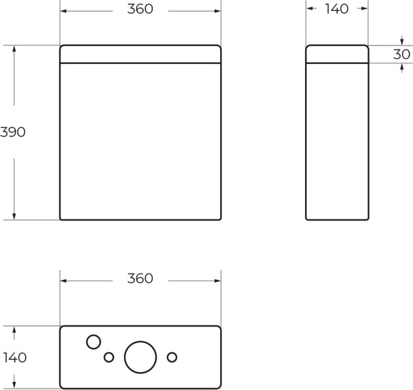 Сливной бачок BelBagno BB2197T