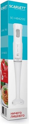 Блендер погружной Scarlett SC-HB42S12 (белый)