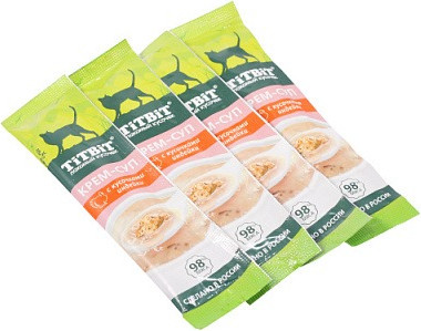 Лакомство для кошек TiTBiT Крем-суп с кусочками индейки / 26298