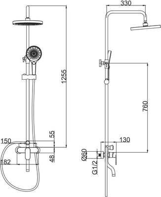 Душевая система Fashun A2485