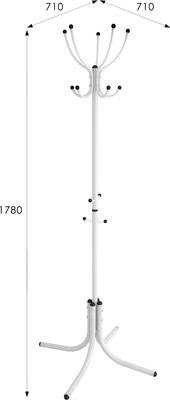 Вешалка для одежды Мебелик М10 