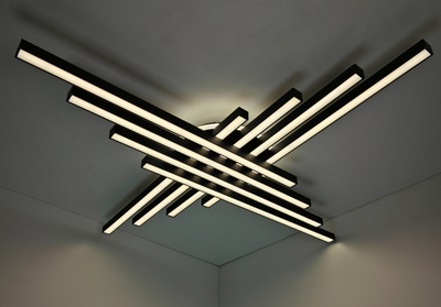 Потолочный светильник Mirastyle XL-60034/8+1 BK - фото