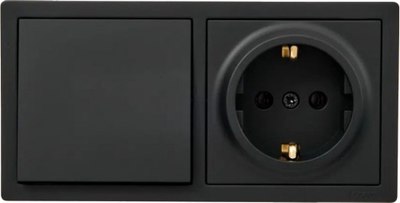 Блок выключатель+розетка Lezard Leto 752-4200-170BAP - фото