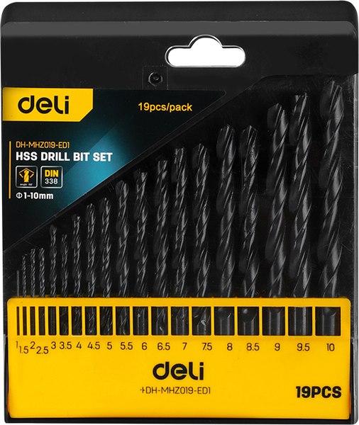 Набор сверл Deli EDH-MHZ019-ED1 - фото
