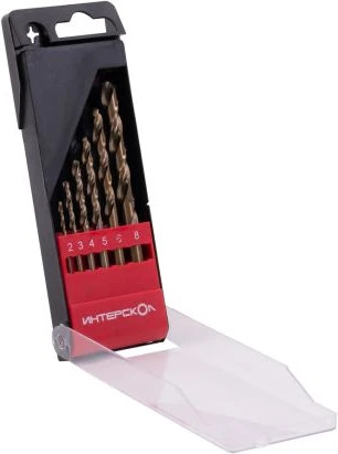 Набор сверл Интерскол HSS-CO