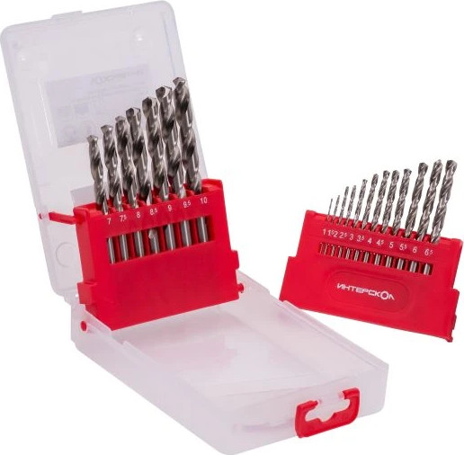 Набор сверл Интерскол HSS-G - фото