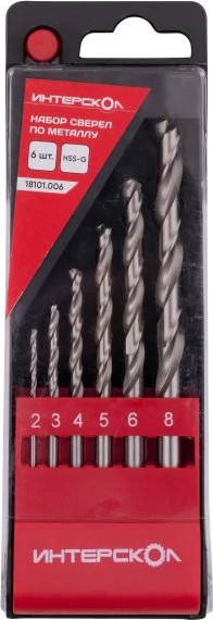 Набор сверл Интерскол HSS-G - фото