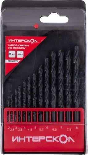 Набор сверл Интерскол HSS-R